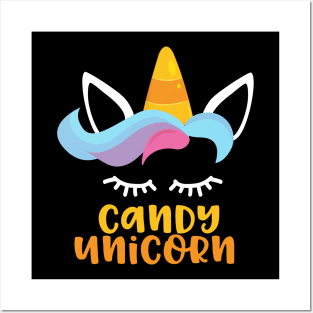 Candy Unicorn Halloween Posters and Art